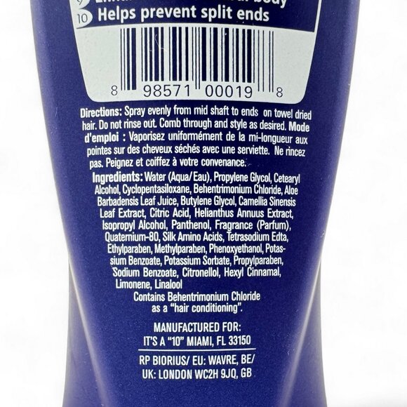 Lot of 4 Its A 10 Miracle Leave-in Product 4 oz Detangle Shine Thermal Protector - Picture 5 of 6